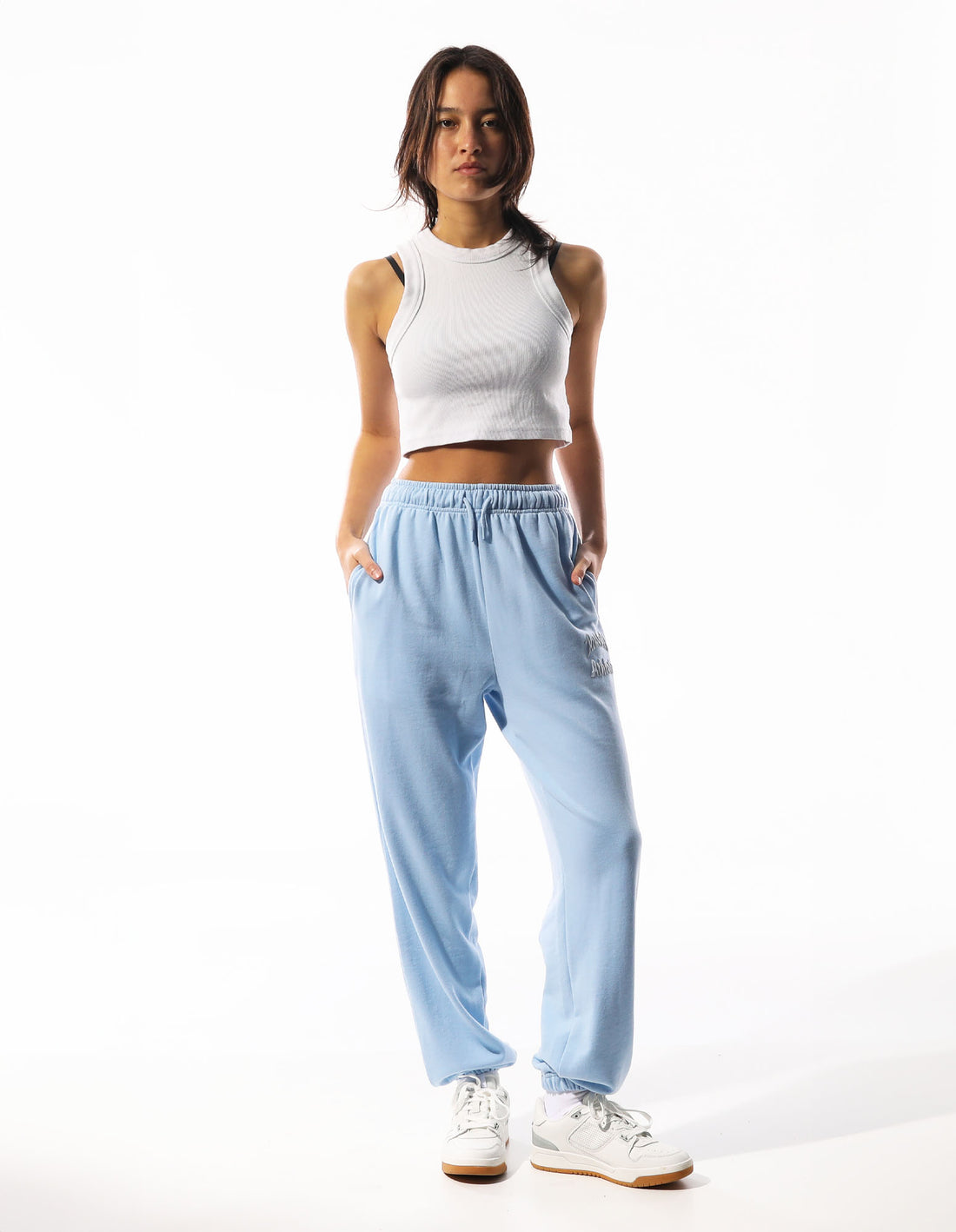 Track pants Russell Athletic Maplewood Baggy Femme Bleu | FTER-74310