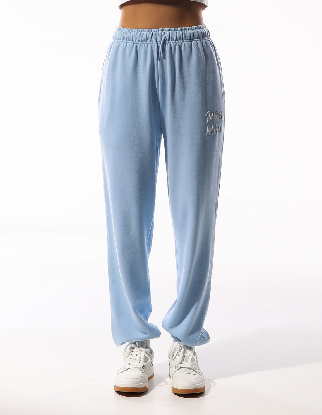 Track pants Russell Athletic Maplewood Baggy Femme Bleu | FTER-74310