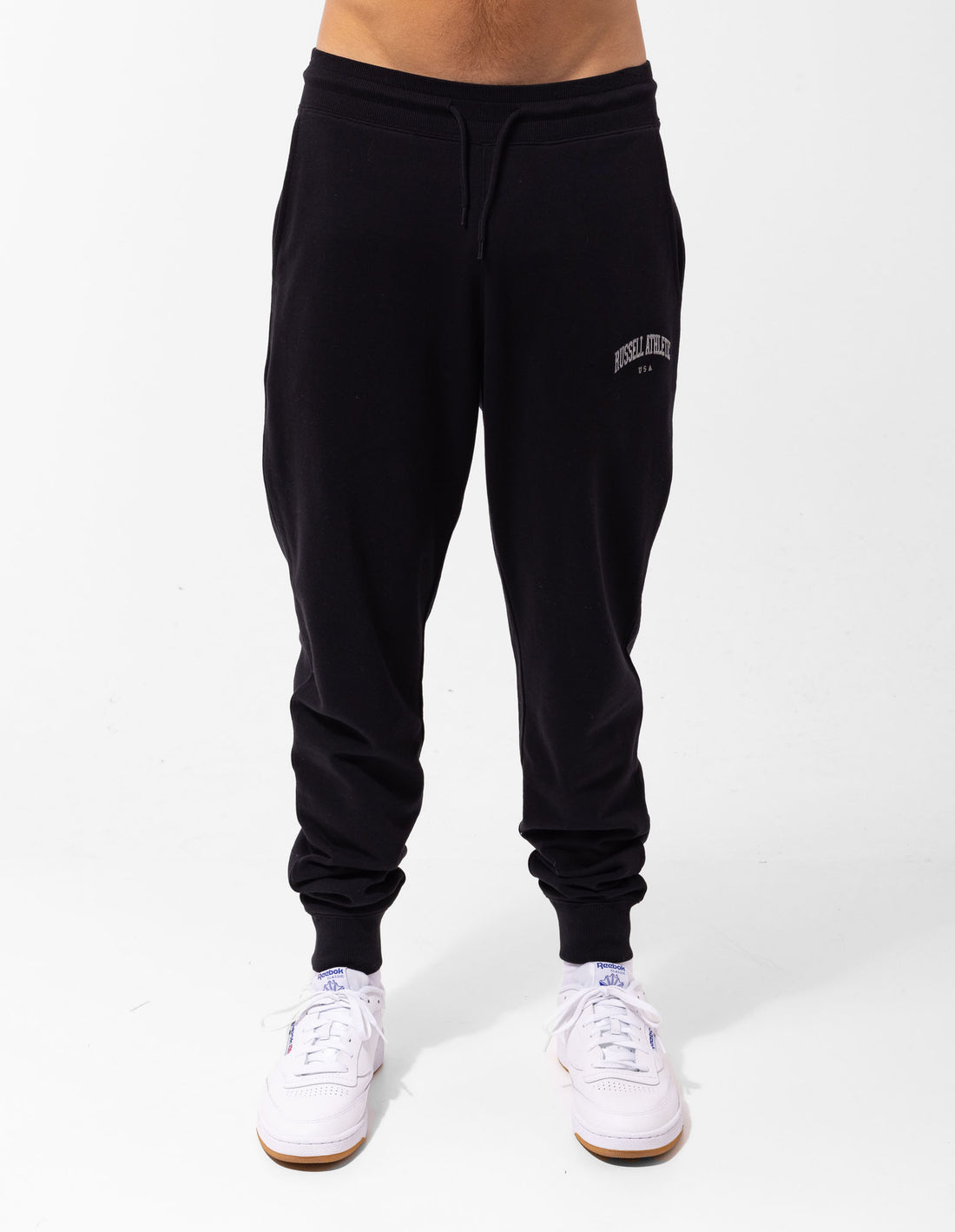 Track pants Russell Athletic Originals Big Arch Unbrushed Cuffed Homme Noir | DHOE-16793