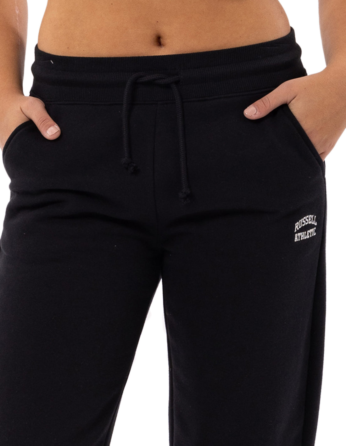 Track pants Russell Athletic Originals Small Arch Open Leg Femme Noir | KHWQ-48639